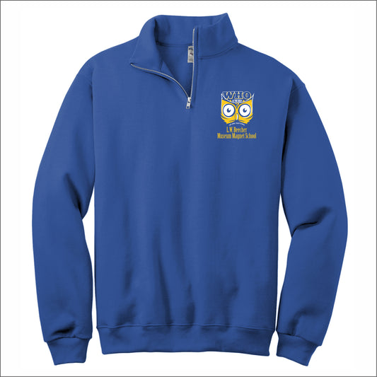 LW Beecher Nublend Cadet Collar Quarter-Zip Sweatshirt - Des. C