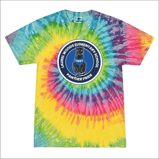 Laurel Woods Elem Tie-Dye T-shirt - Des. A