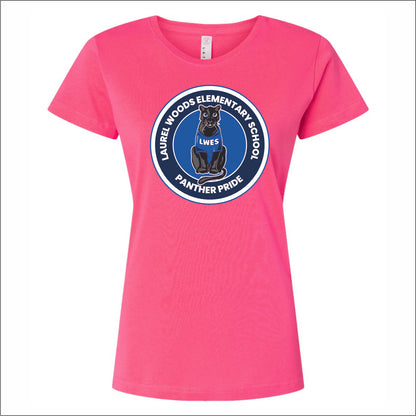 Laurel Woods Elem Ladies Fine Jersey T-shirt