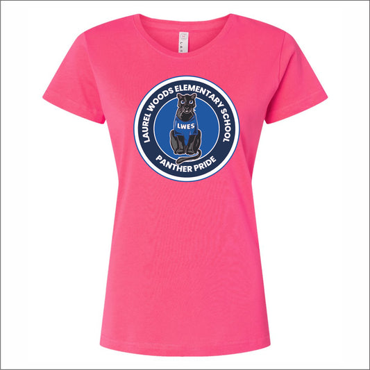 Laurel Woods Elem Ladies Fine Jersey T-shirt