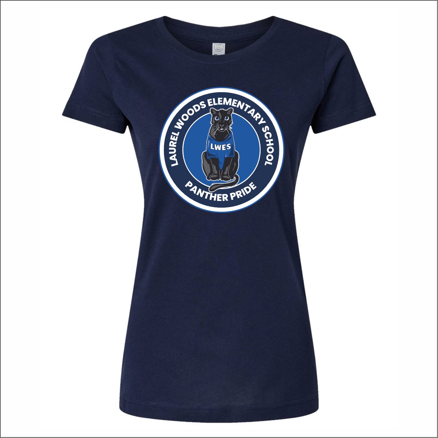 Laurel Woods Elem Ladies Fine Jersey T-shirt