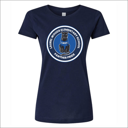 Laurel Woods Elem Ladies Fine Jersey T-shirt
