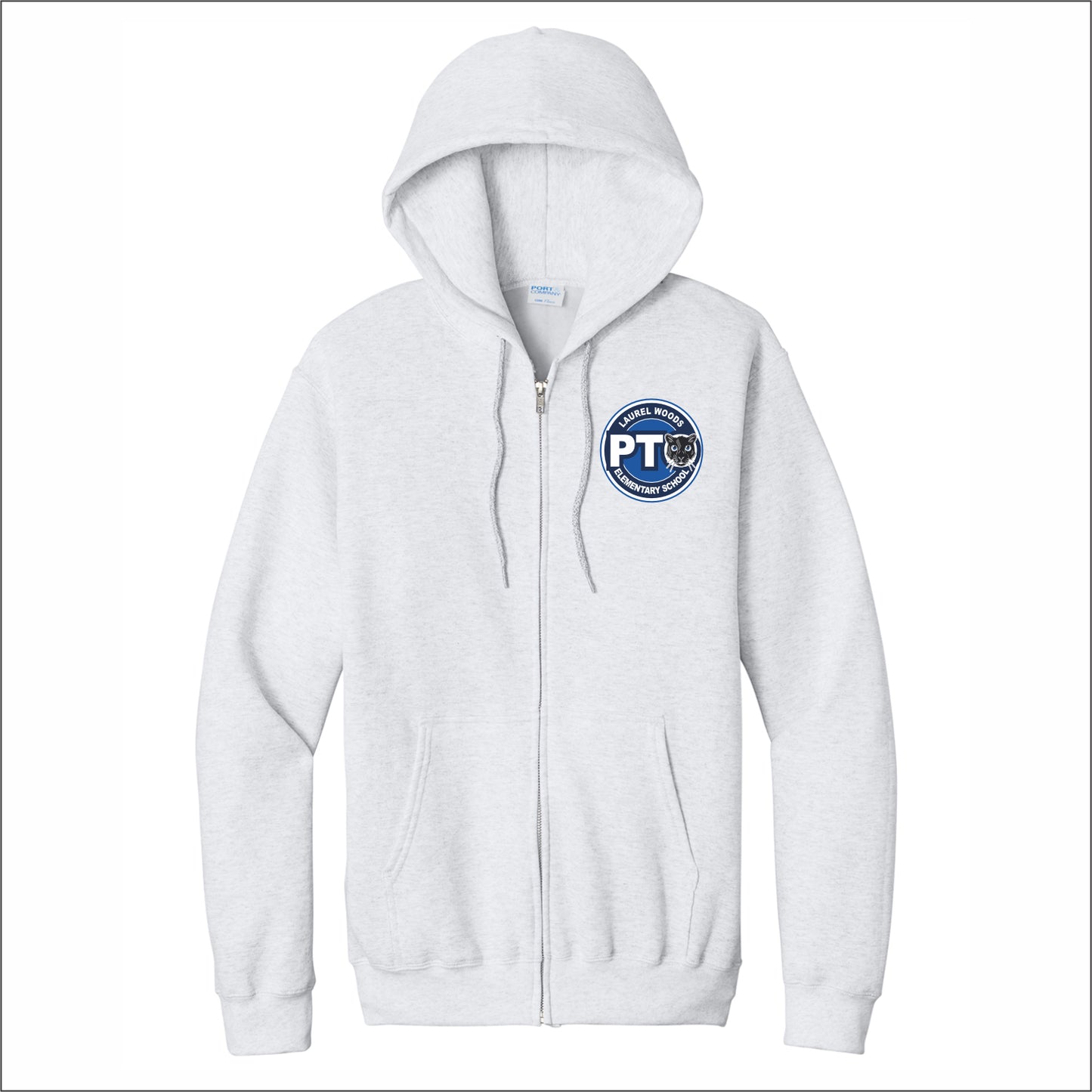 Laurel Woods Elem Full-Zip Hooded Sweatshirt - Des. B