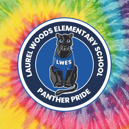 Laurel Woods Elem Tie-Dye T-shirt - Des. A