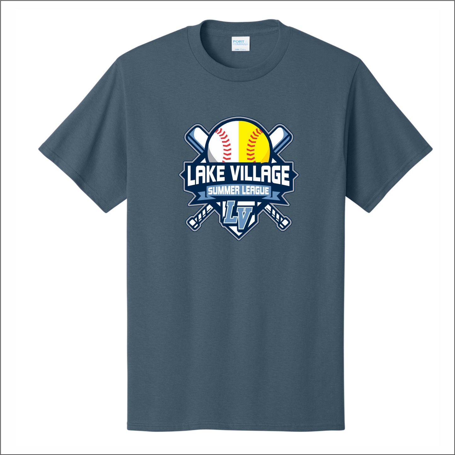 Lake Village Summer League Short Sleeve T-shirt - Des. A
