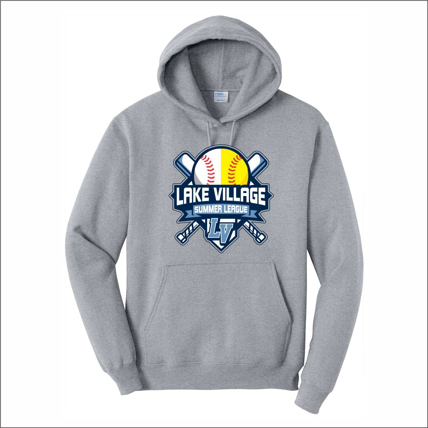 Lake Village Summer League Hooded Sweatshirt - Des. A