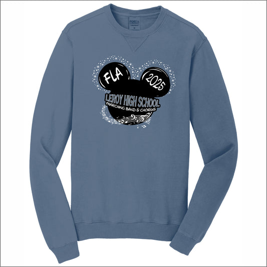 LHS Music Florida Trip Garment Dyed Crewneck Sweatshirt