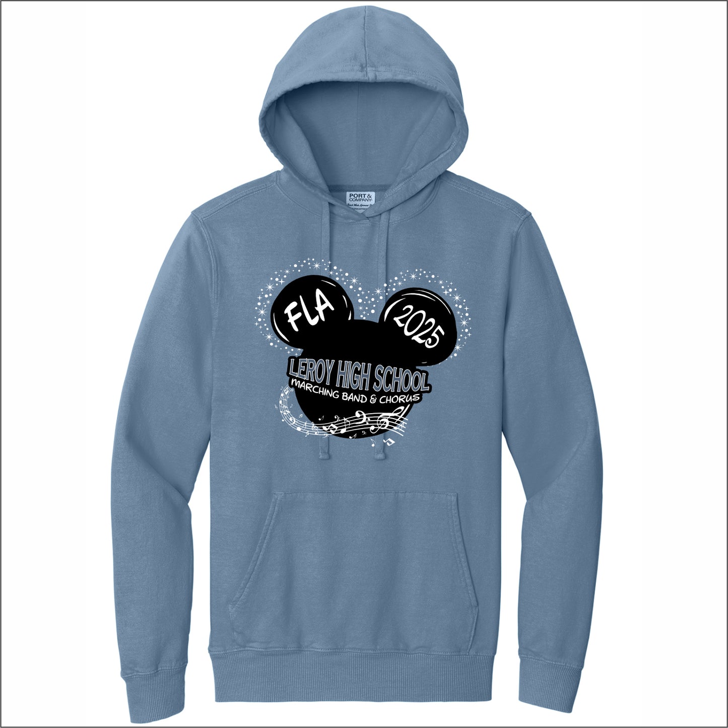 LHS Music Florida Trip Garment Dyed Hooded Sweatshirt