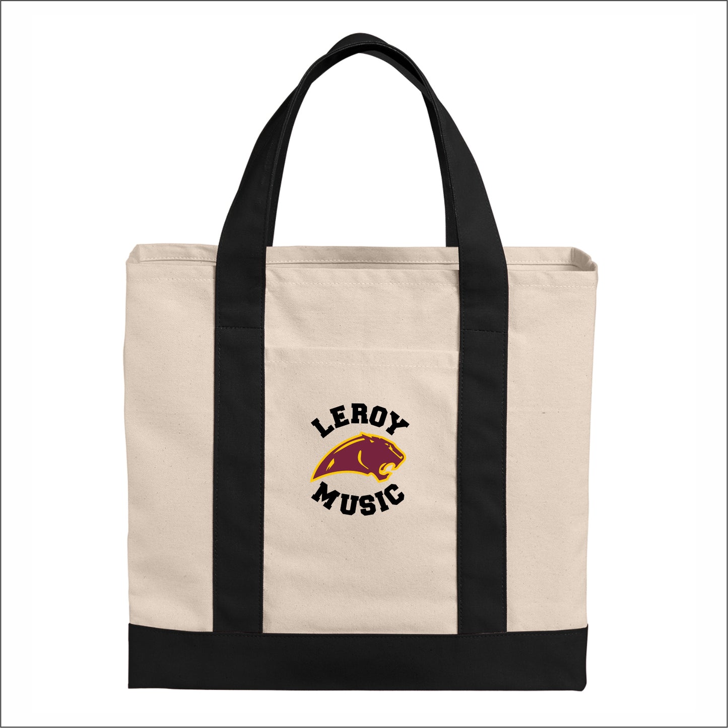 LHS Music Cotton Canvas Two-Tone Tote