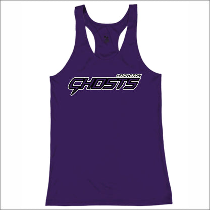 Lexington Ghosts Ladies Performance Racerback Tank Top