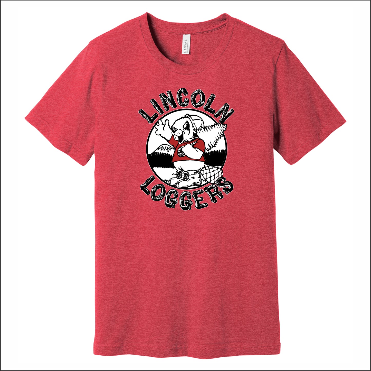Lincoln Loggers Heathered Soft Jersey T-shirt