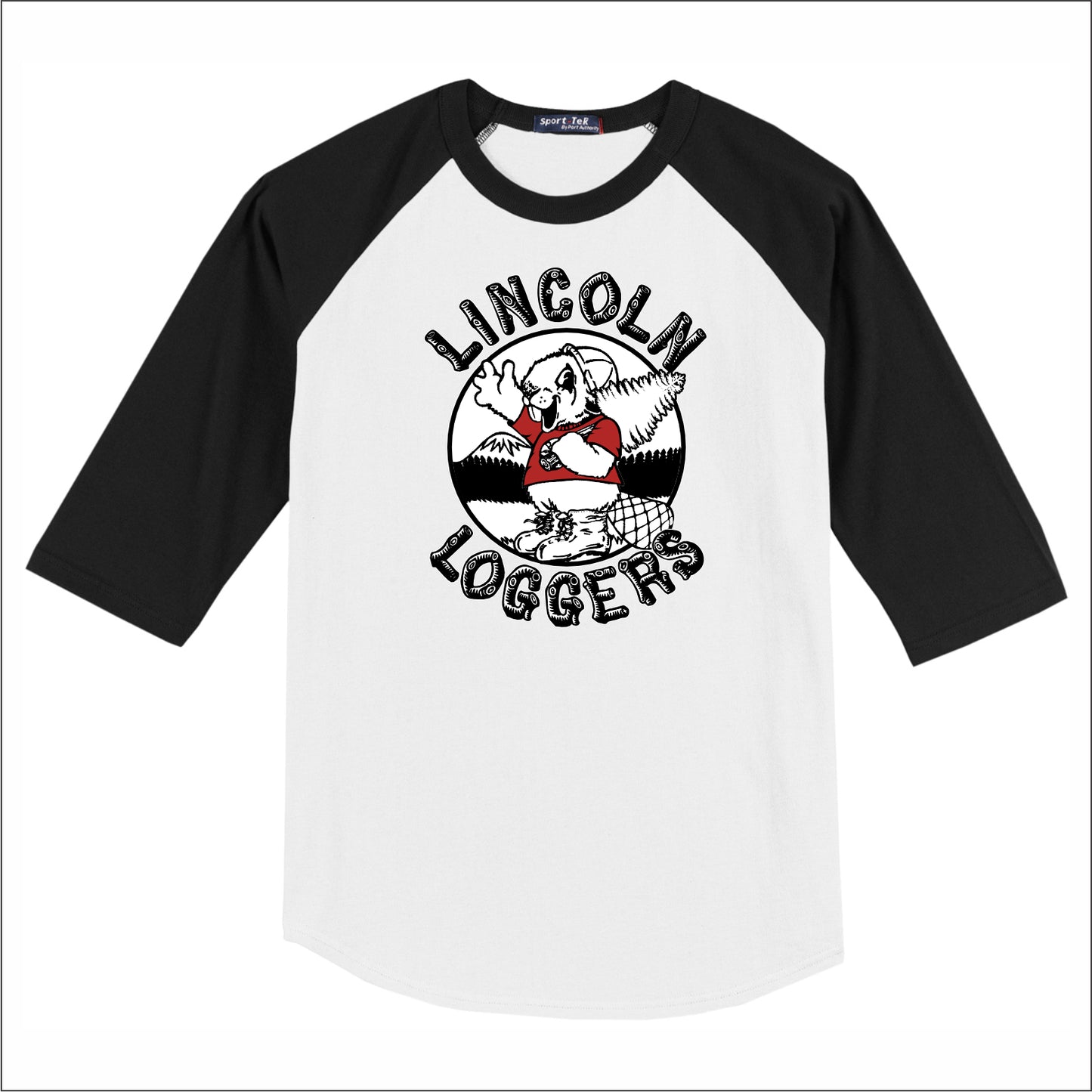 Lincoln Loggers 3/4 Sleeve Baseball T-shirt