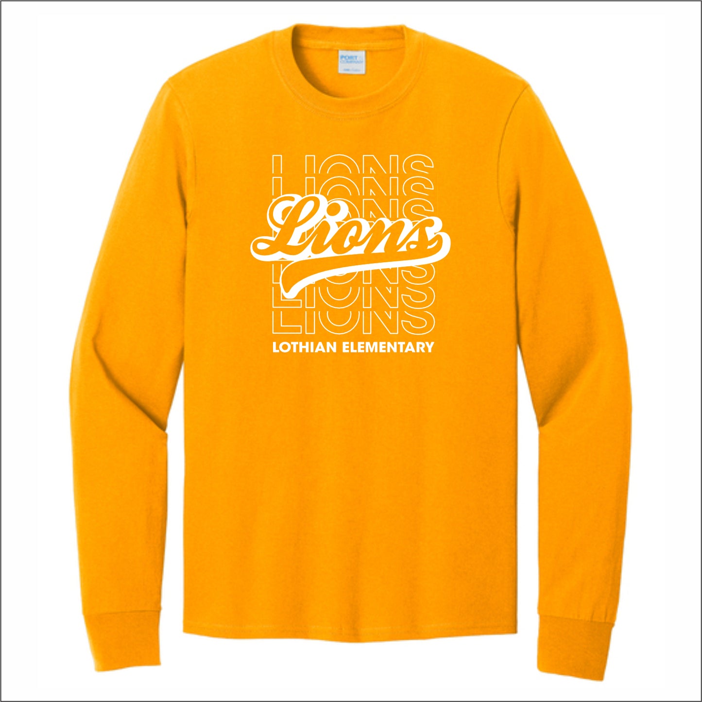 Lothian Elementary Long Sleeve T-shirt - Des. A
