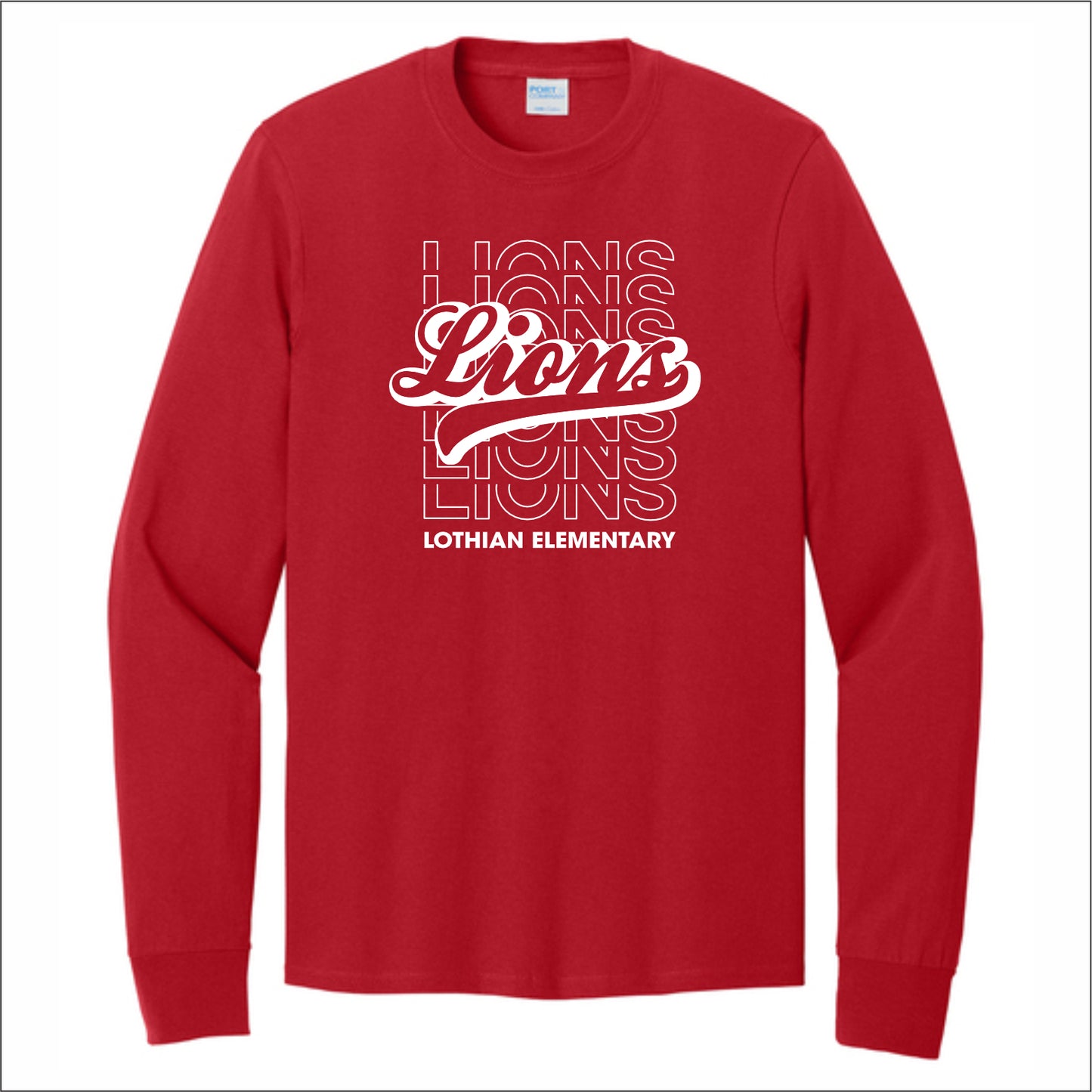 Lothian Elementary Long Sleeve T-shirt - Des. A