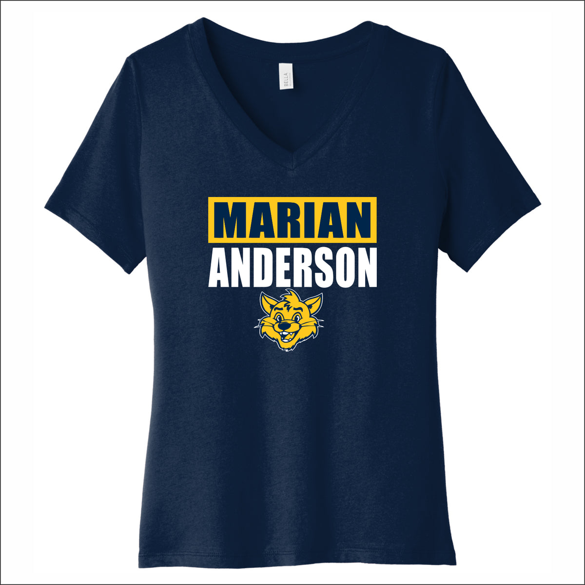 MANAS Ladies Relaxed V-Neck Tee - Design A