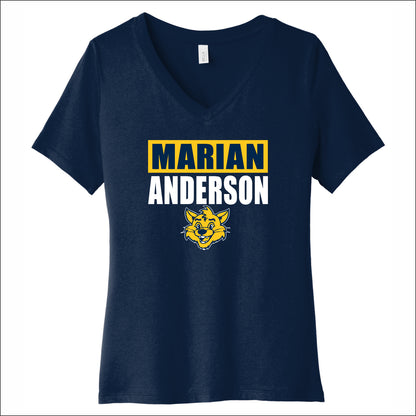 MANAS Ladies Relaxed V-Neck Tee - Design A