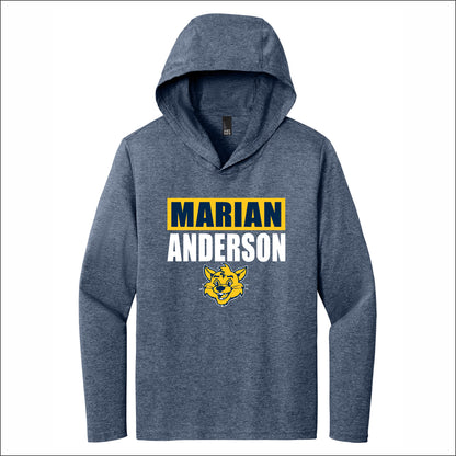 MANAS Tri-Blend Long Sleeve Hoodie - Design A