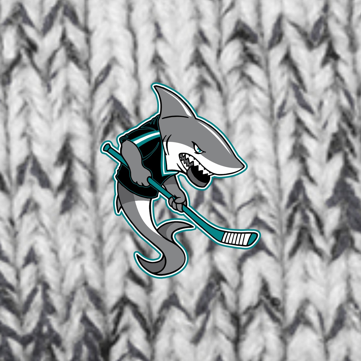 MCYHA Sharks Chunky Pom Pom Team Beanie