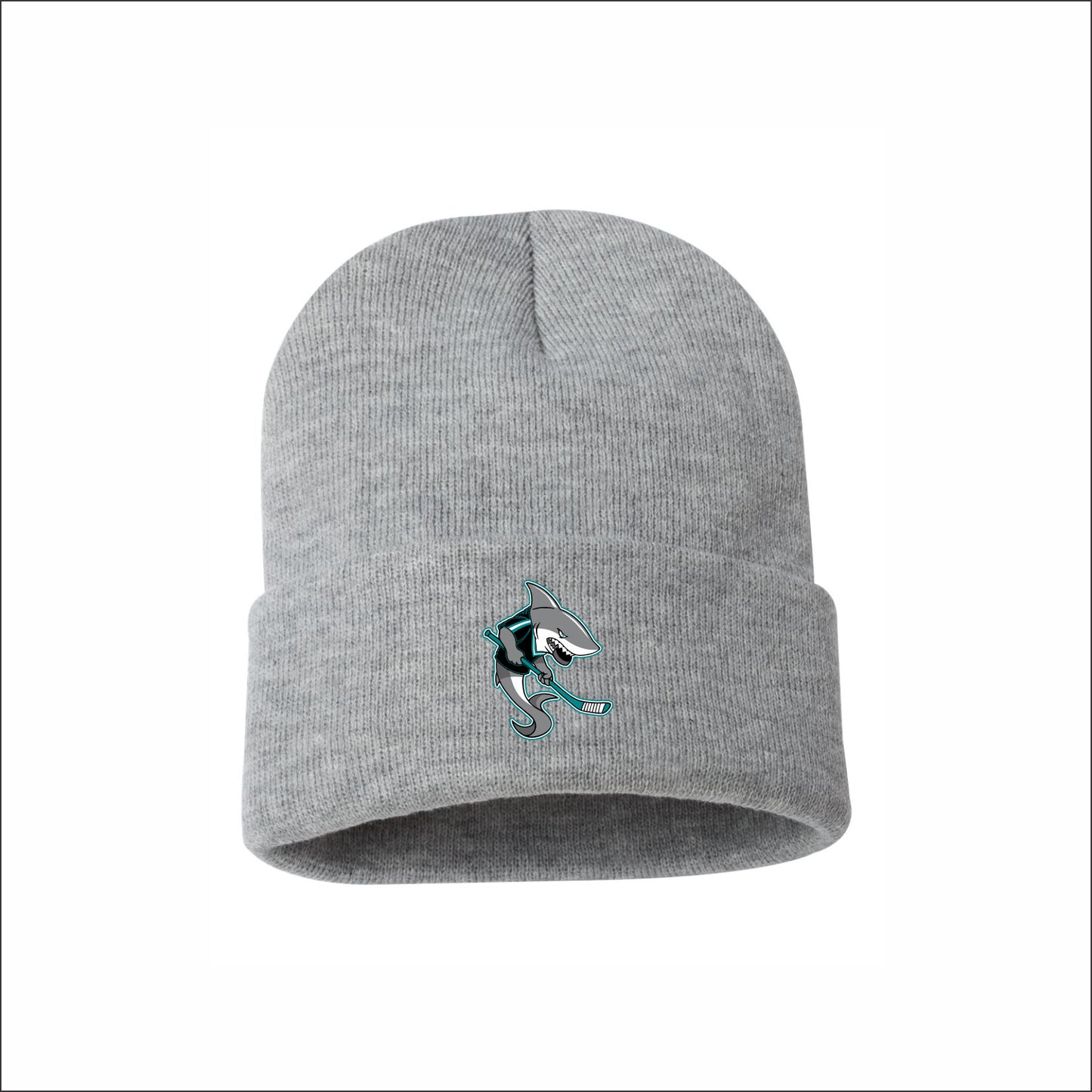 MCYHA Sharks Knit Cuffed Beanie