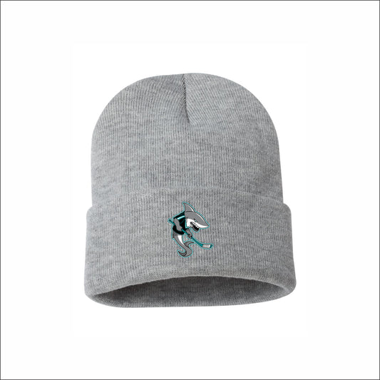 MCYHA Sharks Knit Cuffed Beanie