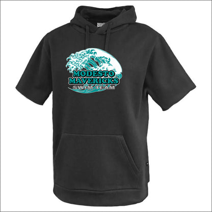 Modesto Mavericks Fleece Short Sleeve Hoodie - Design A