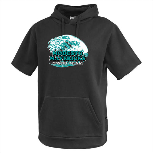 Modesto Mavericks Fleece Short Sleeve Hoodie - Design A