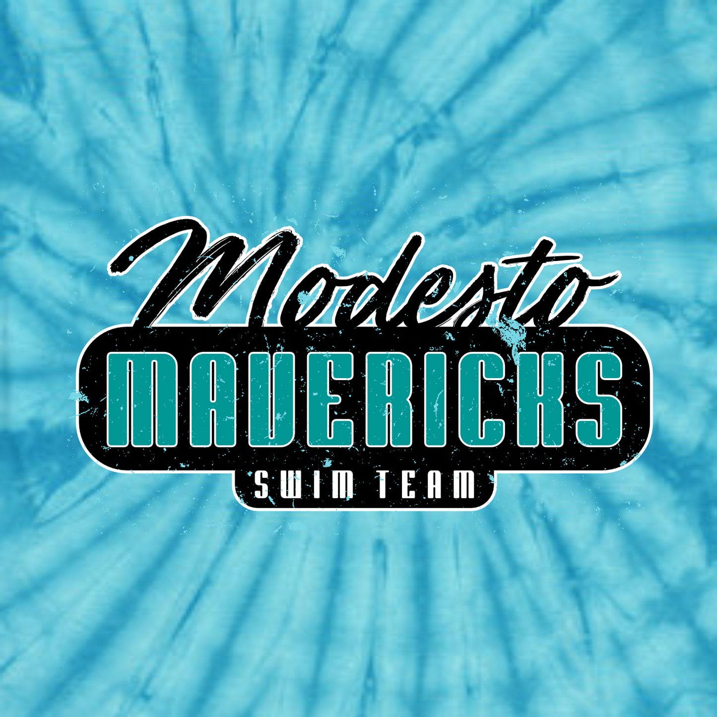 Modesto Mavericks Tie-Dye T-shirt - Design B