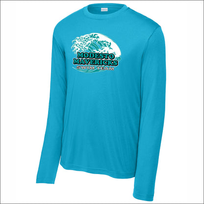 Modesto Mavericks Performance Long Sleeve T-shirt - Design A
