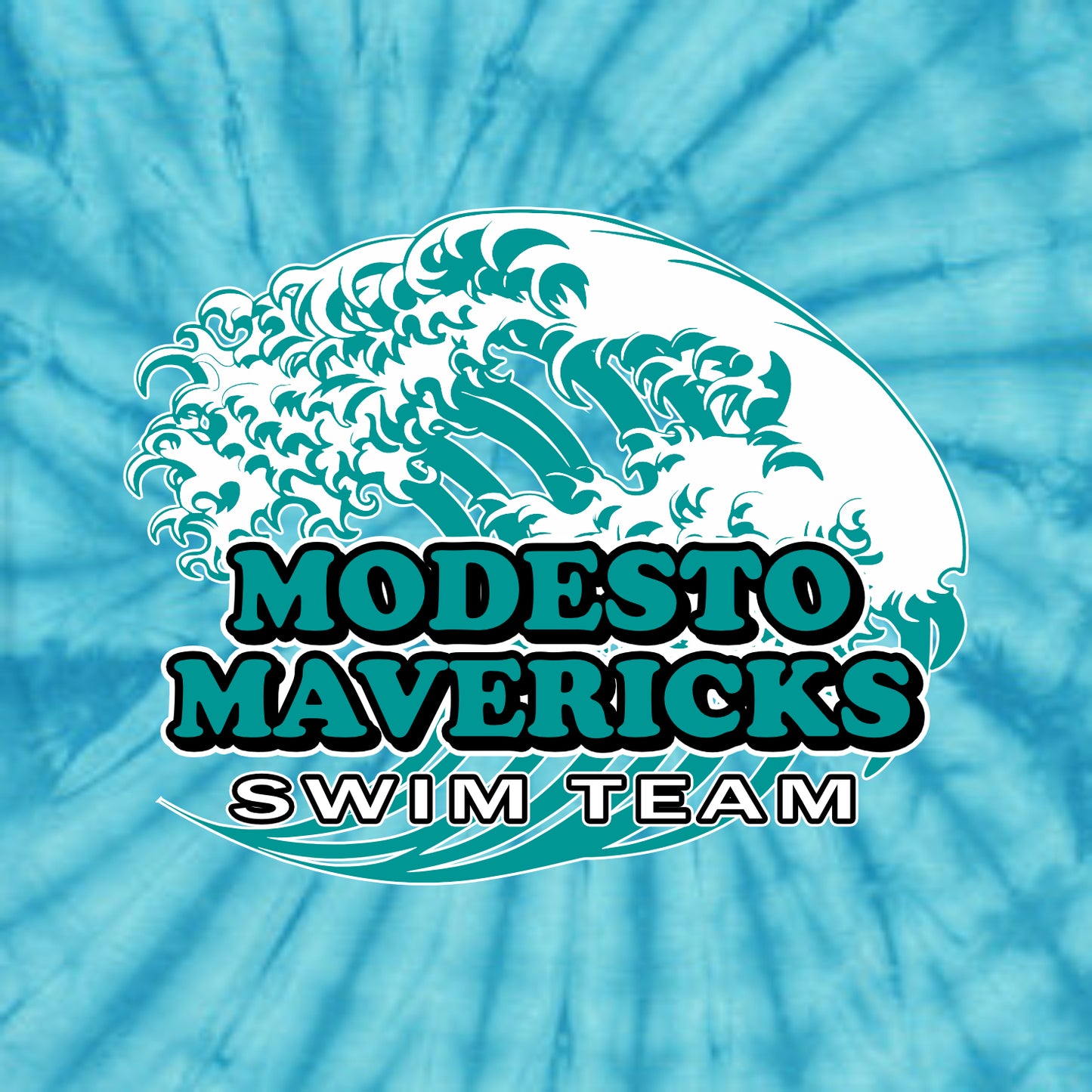 Modesto Mavericks Tie-Dye T-shirt - Design A