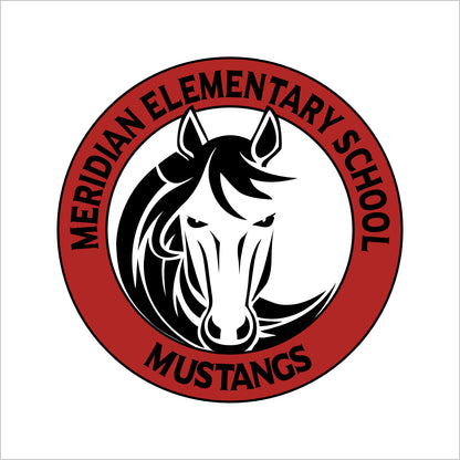 Meridian Elementary 3/4 Sleeve Baseball T-shirt - Des. A