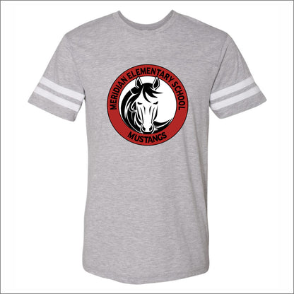 Meridian Elementary Vintage Football T-shirt - Des. A