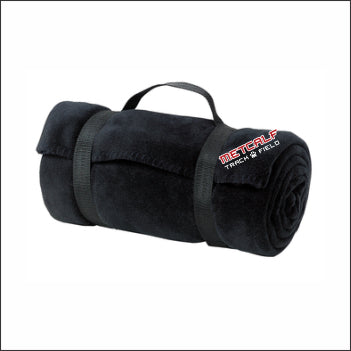 Metcalf Track Fleece Blanket with straps