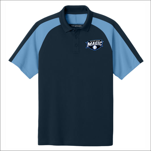 Michiana Magic Wearever Performance Pique Colorblock Polo