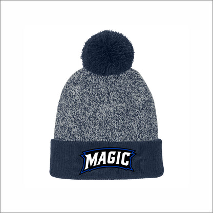 Michiana Magic Halftime Heather Pom Beanie