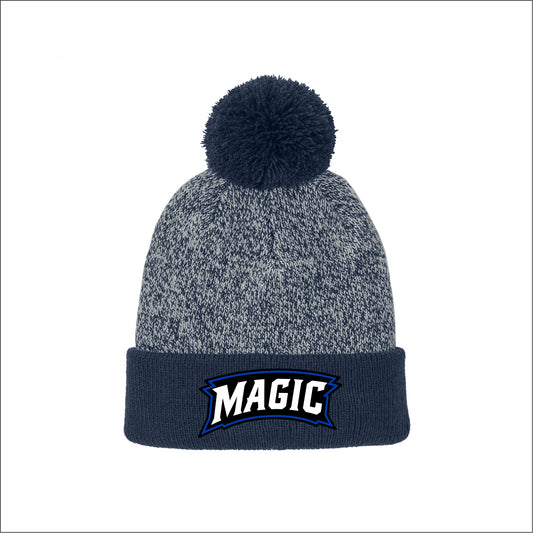 Michiana Magic Halftime Heather Pom Beanie