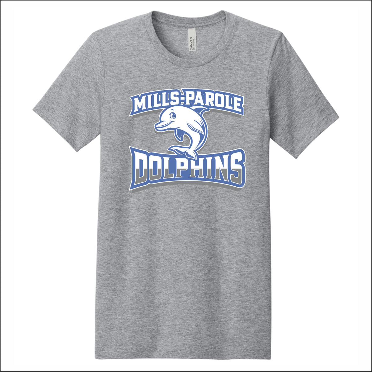 Mills-Parole Elem Heathered Soft Jersey Short Sleeve T-shirt - Des. A