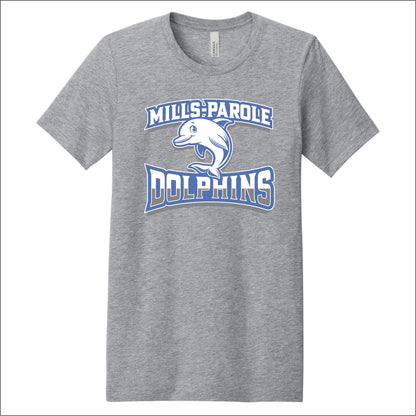 Mills-Parole Elem Heathered Soft Jersey Short Sleeve T-shirt - Des. A