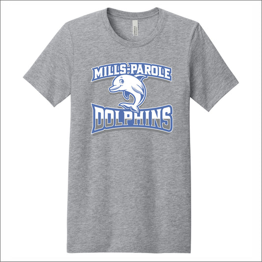 Mills-Parole Elem Heathered Soft Jersey Short Sleeve T-shirt - Des. A