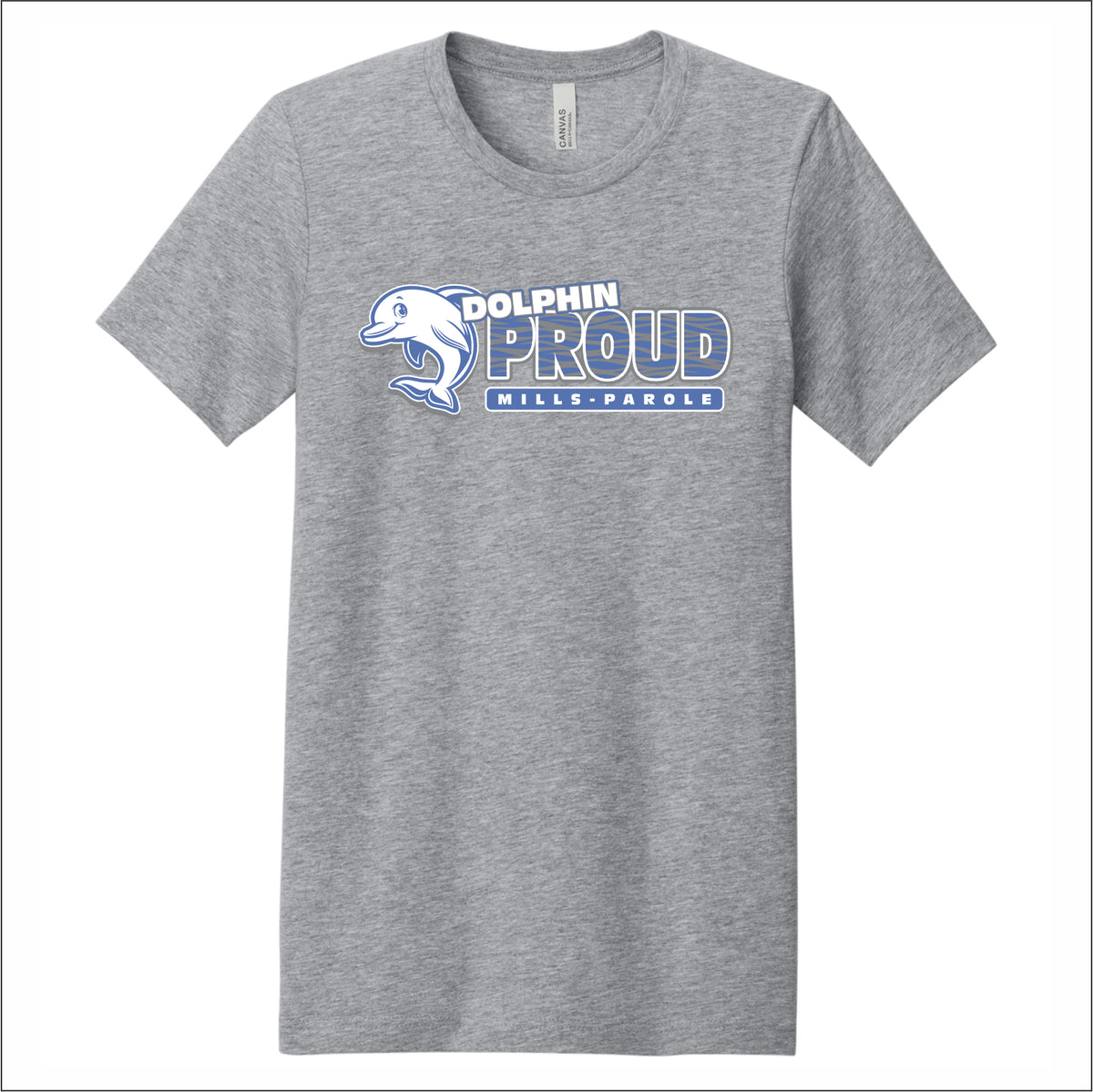 Mills-Parole Elem Heathered Soft Jersey Short Sleeve T-shirt - Des. B