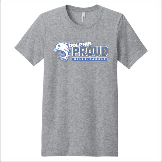 Mills-Parole Elem Heathered Soft Jersey Short Sleeve T-shirt - Des. B