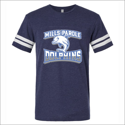 Mills-Parole Elem Vintage Football T-shirt - Des. A