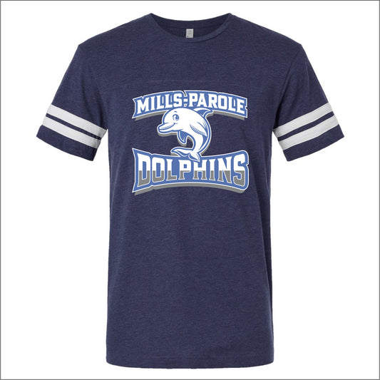 Mills-Parole Elem Vintage Football T-shirt - Des. A