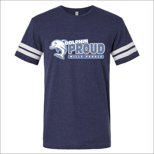 Mills-Parole Elem Vintage Football T-shirt - Des. B