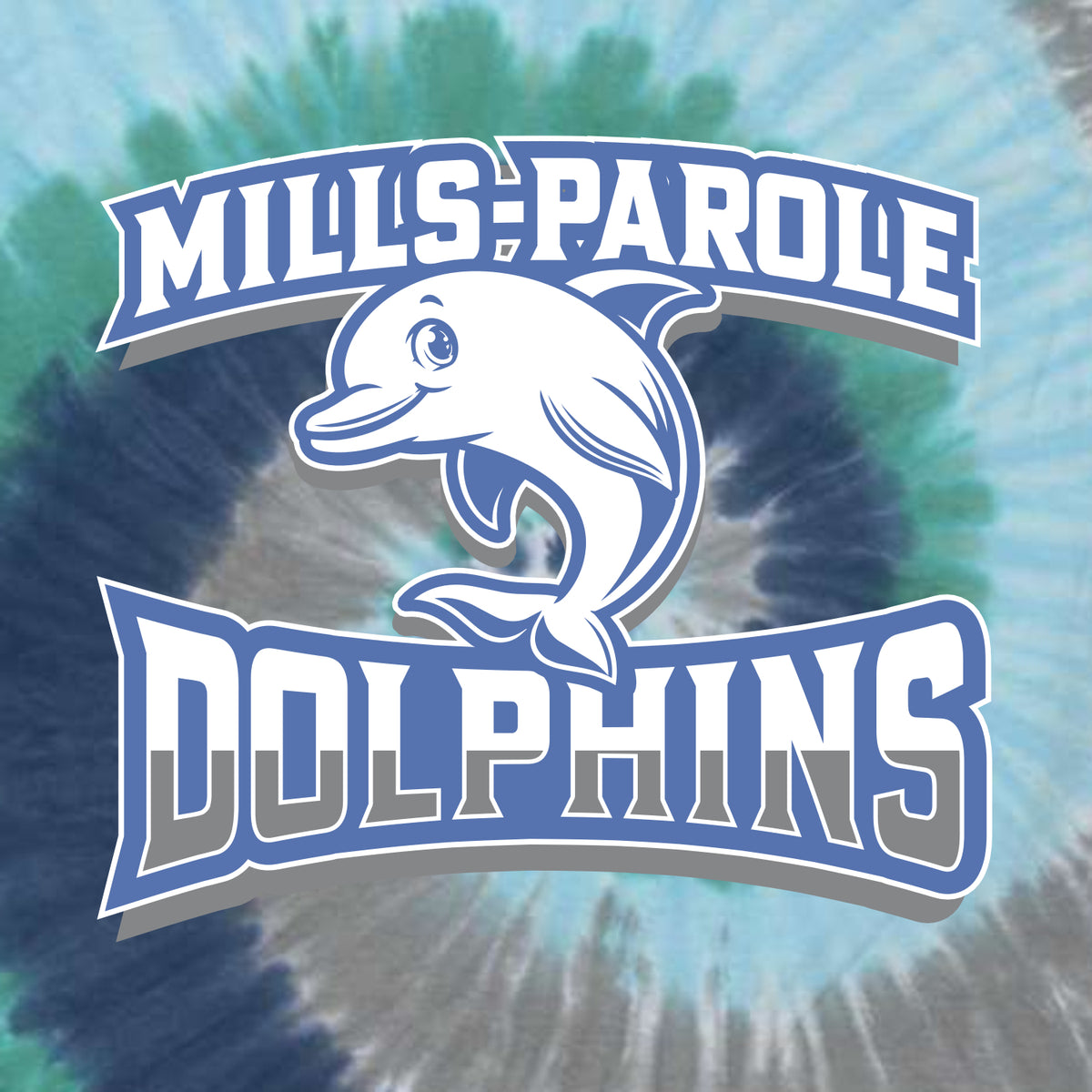 Mills-Parole Elem Multicolor Tie-Dye T-shirt - Des. A