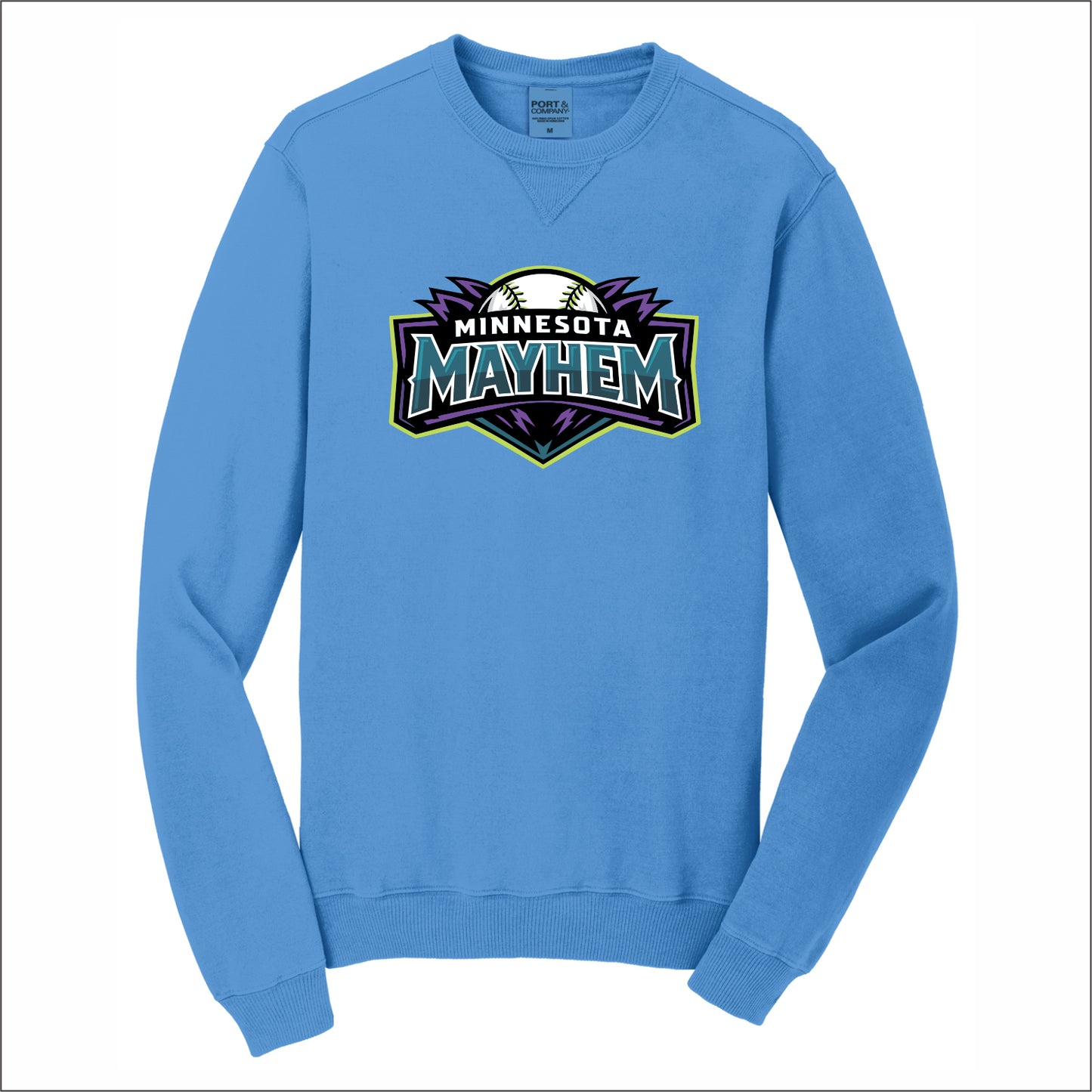 Minnesota Mayhem Beach Wash Garment Dyed Crewneck Sweatshirt