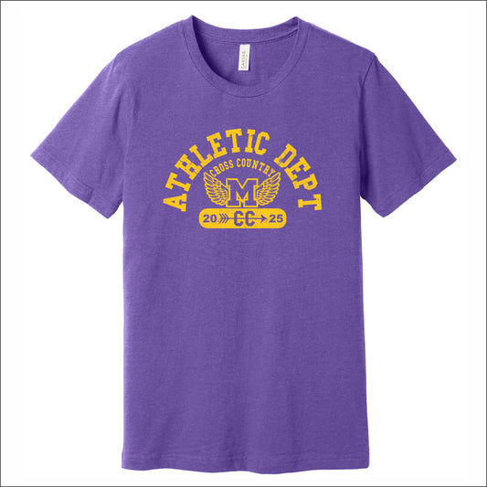 Monticello Cross Country Heathered Soft Jersey Short Sleeve T-shirt