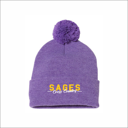 Monticello Cross Country Knit Pom Beanie