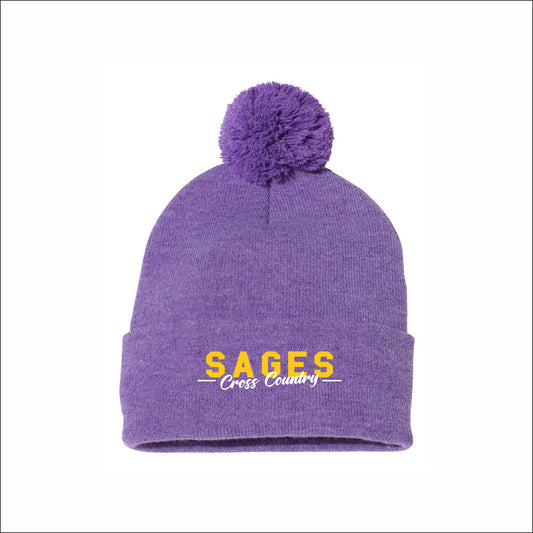 Monticello Cross Country Knit Pom Beanie