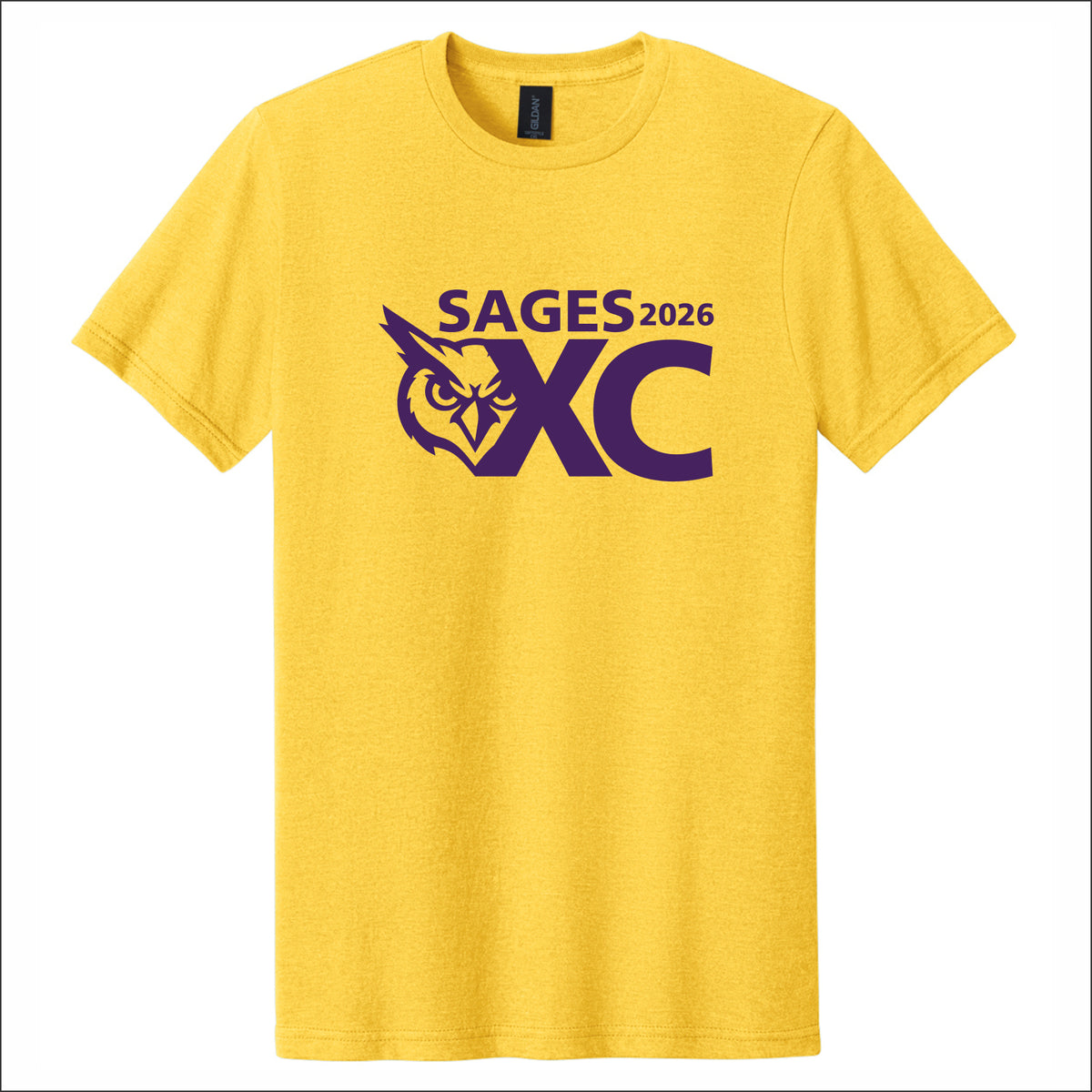 Monticello Cross Country Gildan Heathered Softstyle Short Sleeve T-shirt