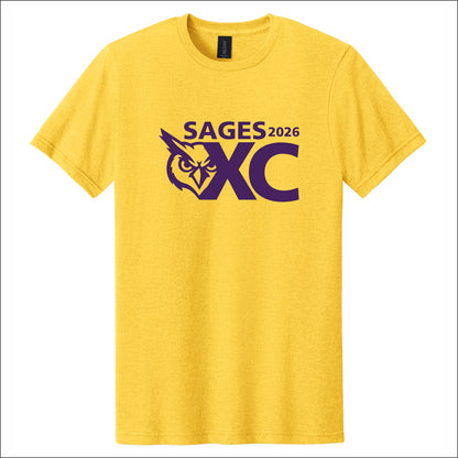Monticello Cross Country Gildan Heathered Softstyle Short Sleeve T-shirt